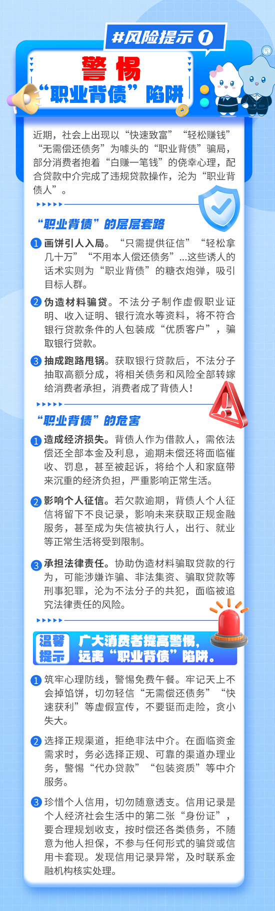 【风险提示】警惕“职业背债”陷阱！
